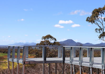 New lookout structure at Sukey Hill